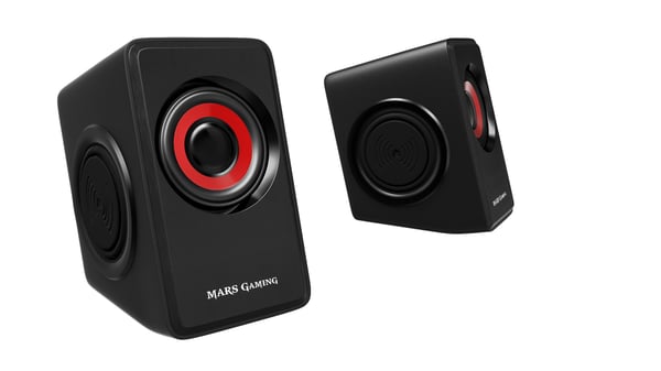 Mars Gaming MS1 högtalare Svart, Röd Kabel 10 W