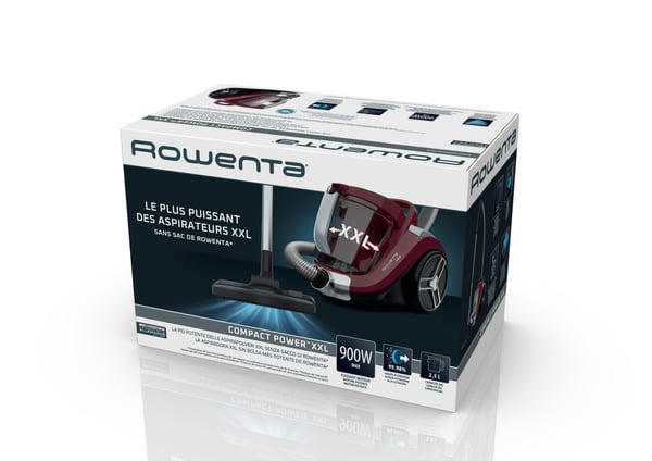 Rowenta Compact Power XXL RO4B63 2,5 l Cylinderdammsugare Torr 900 W Utan påse