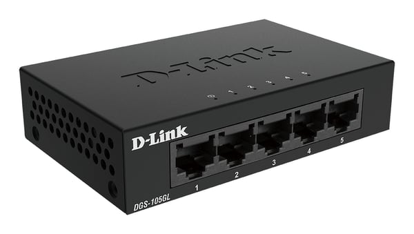 D-Link DGS-105GL Hallitsematon Gigabit Ethernet (10/100/1000) Työpöytä Musta
