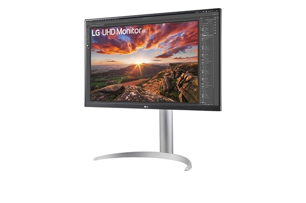 LG 27UP850N-W tietokoneen litteä näyttö 68,6 cm (27") 3840 x 2160 pikseliä 4K Ultra HD LED Hopea, Musta