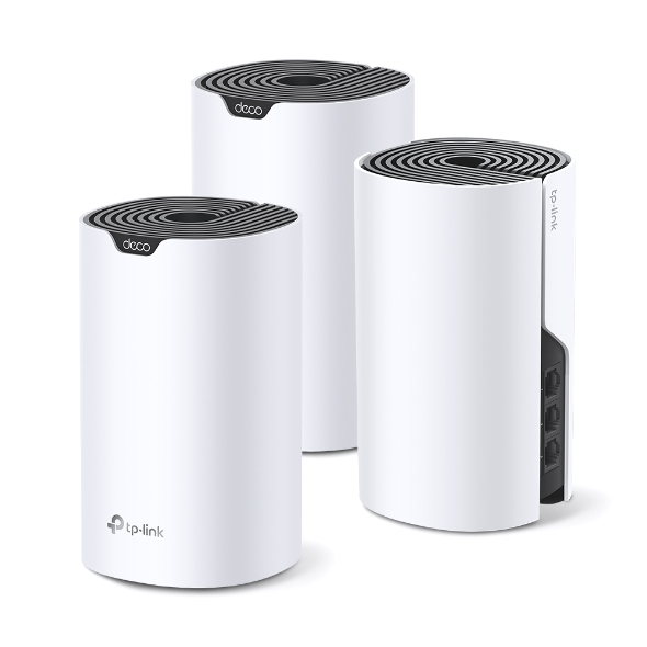 TP-Link Deco S7 (3-pack) Kaksitaajuus (2,4 GHz/5 GHz) Wi-Fi 5 (802.11ac) Valkoinen, Musta Sisäinen