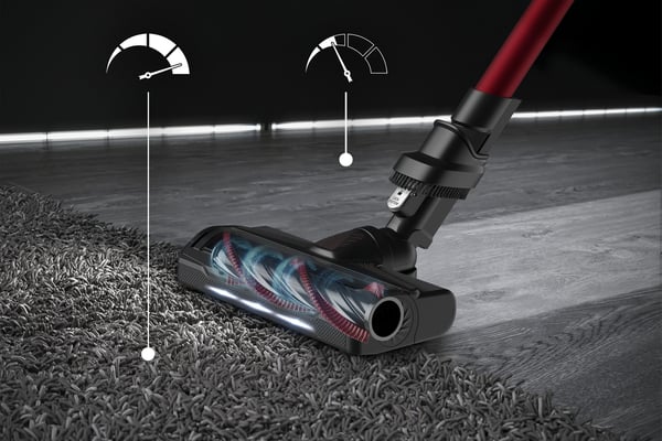 Rowenta RH2079 2-i-1 stangstøvsuger Batteri Dry Poseløs 0,4 L 250 W Sort, Rød
