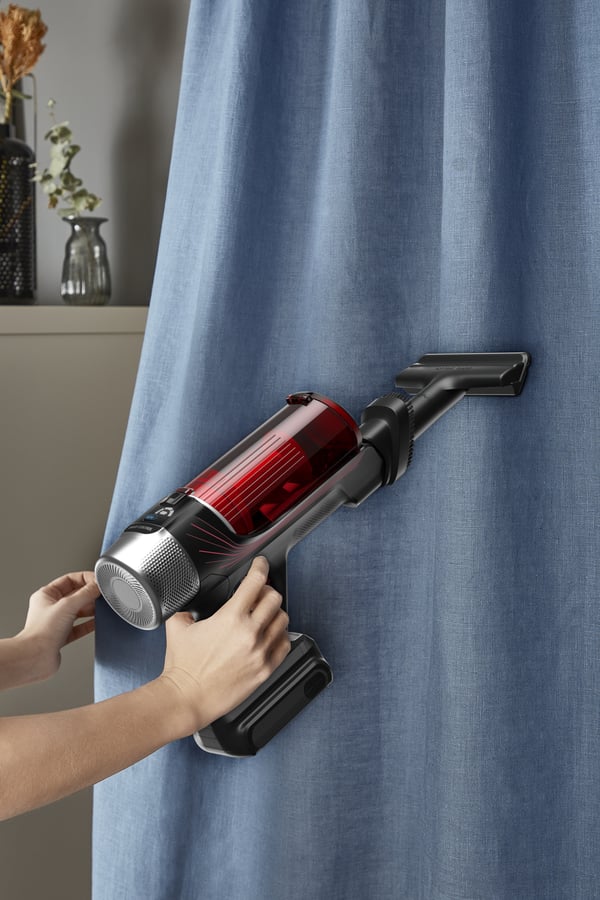 Rowenta RH2079 2-i-1 stangstøvsuger Batteri Dry Poseløs 0,4 L 250 W Sort, Rød