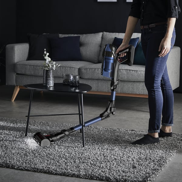 Rowenta RH98C0 2-i-1 stangstøvsuger Batteri Tør&våd Poseløs 0,9 L 320 W Blå, Grå