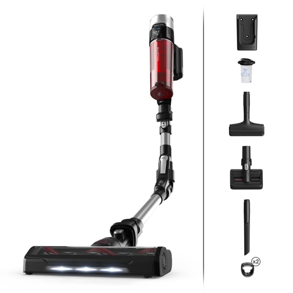 Rowenta RH2077 2-in-1-varsi-imuri Akku Kuiva Pussiton 0,4 L 250 W Musta, Punainen