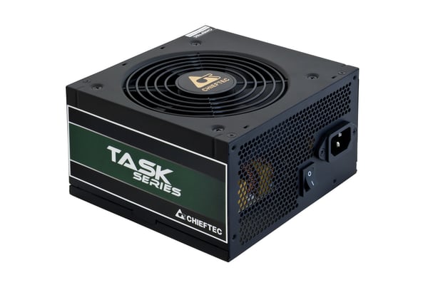 Chieftec Task TPS-600S virtalähdeyksikkö 600 W 20+4 pin ATX ATX Musta