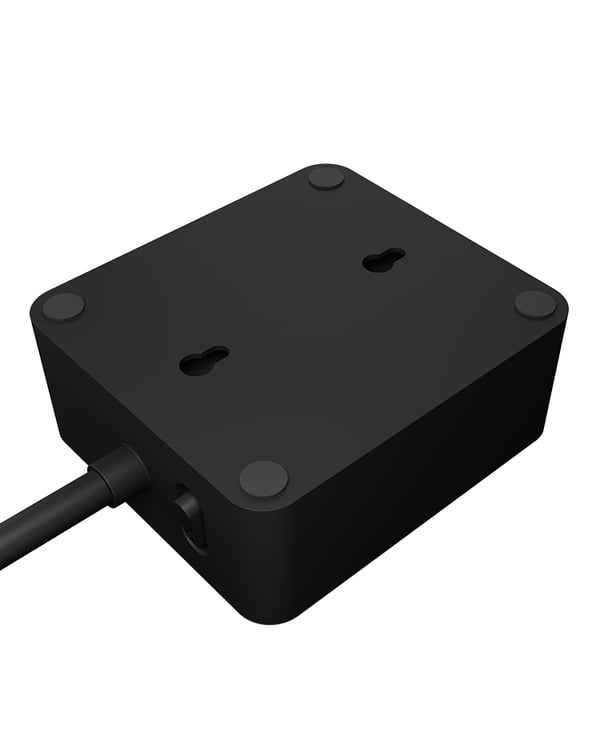 ICY BOX IB-MPS2220B-CH stikdåse 1,9 m 2 AC stikkontakt(er) Indendørs Sort