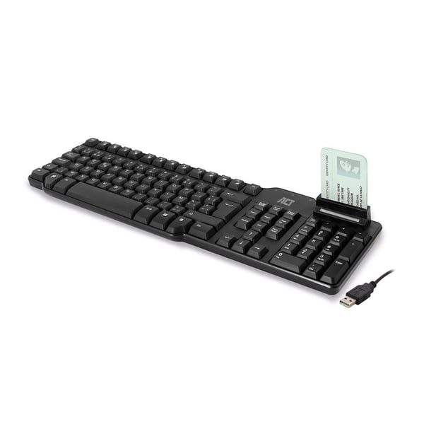 ACT AC5475 tastatur Kontor USB AZERTY Belgisk Sort