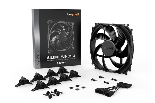 be quiet! SILENT WINGS 4 | 140mm Tietokonekotelo Tuuletin 14 cm Musta 1 kpl