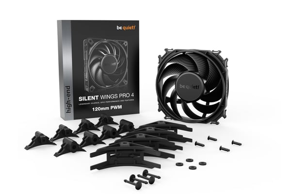 be quiet! SILENT WINGS PRO 4 | 120mm PWM Computerkabinet Ventilator 12 cm Sort 1 stk