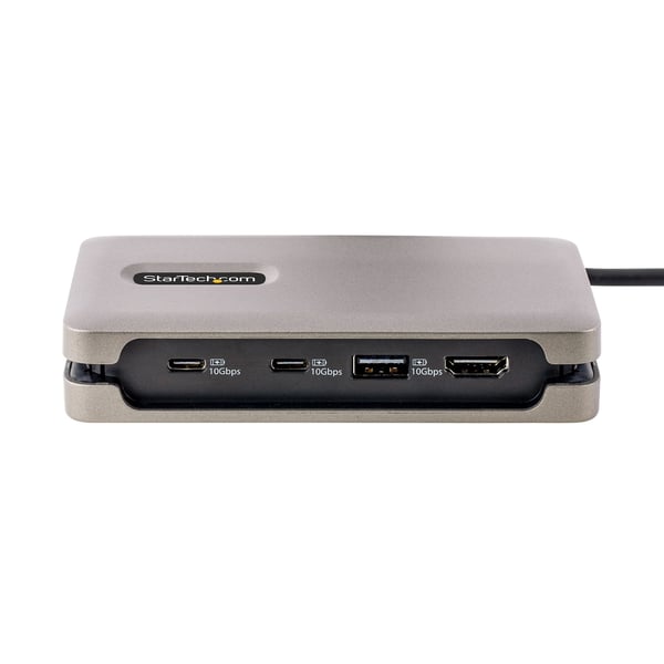 StarTech.com DKT31CH2CPD3 kannettavien tietokoneiden telakka ja porttitoistin Langallinen USB 3.2 Gen 2 (3.1 Gen 2) Type-C Harmaa