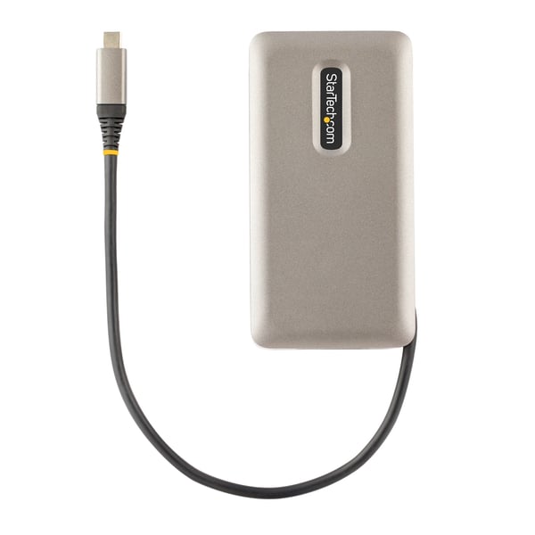 StarTech.com DKT31CH2CPD3 kannettavien tietokoneiden telakka ja porttitoistin Langallinen USB 3.2 Gen 2 (3.1 Gen 2) Type-C Harmaa