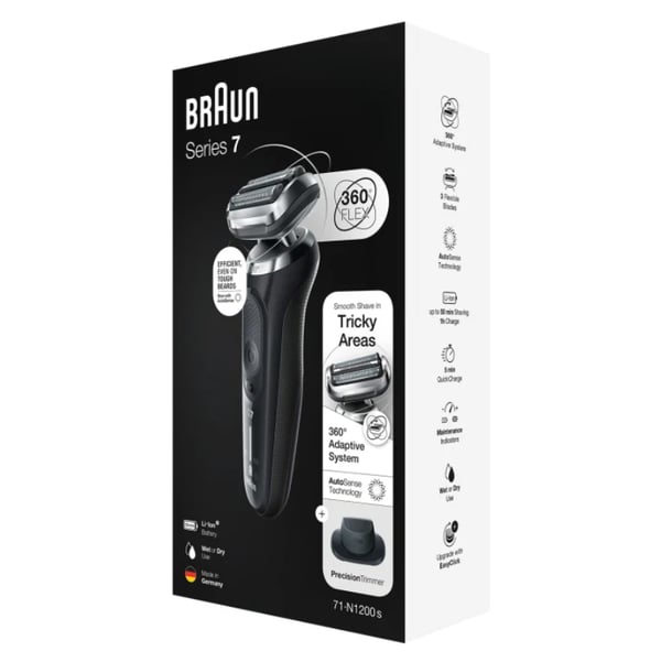 Braun Series 7 71-N1200s Folierakapparat Trimmer Rostfritt stål