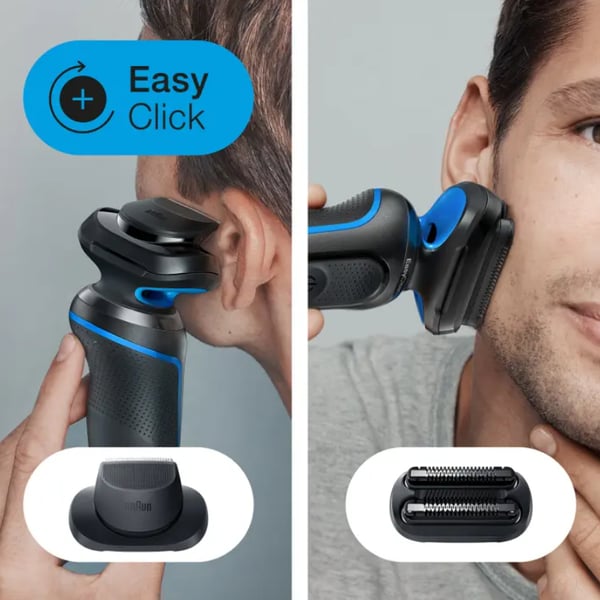 Braun Series 5 51-B1820s Folie shaver Sort, Blå