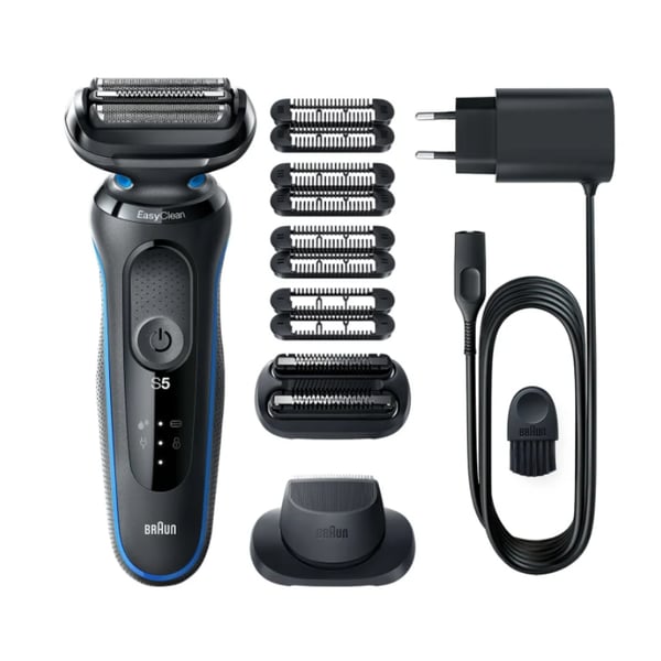 Braun Series 5 51-B1820s Folie shaver Sort, Blå