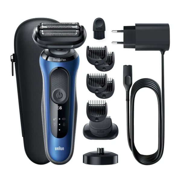 Braun Series 6 61-B4500cs Folierakapparat Trimmer Svart, Blå