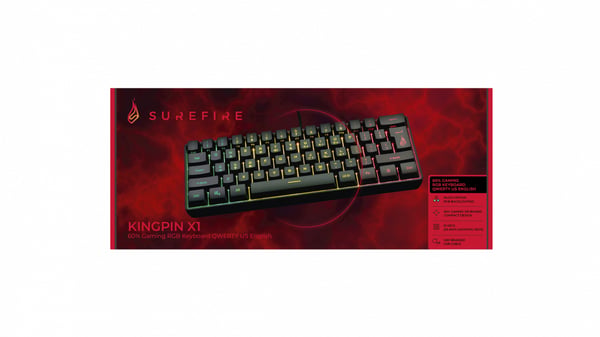 SureFire KingPin X1 tastatur Spil USB QWERTY US engelsk Sort