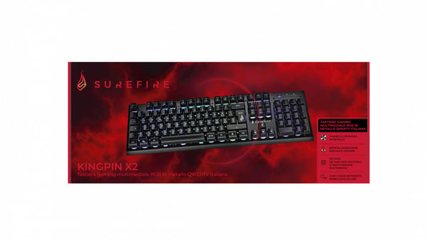 Verbatim KingPin X2 tastatur Spil USB QWERTY Italiensk Sort