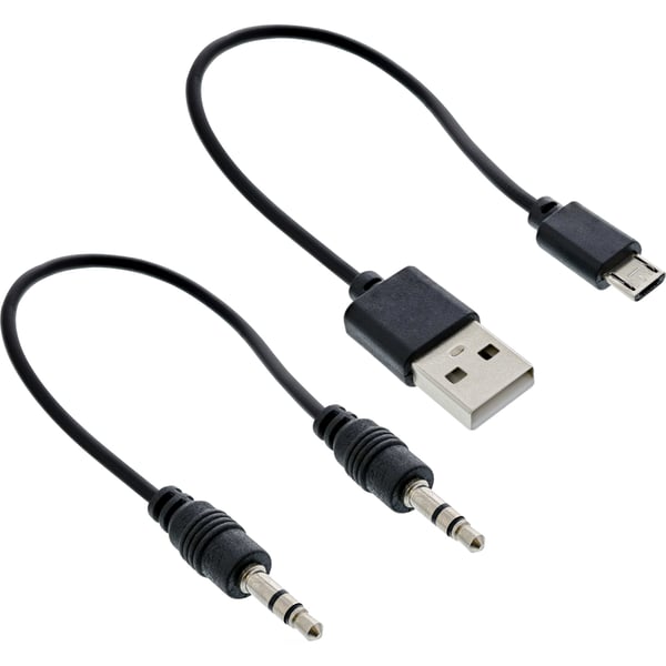 InLine 65003B videokabeladapter 0,1 m Svart