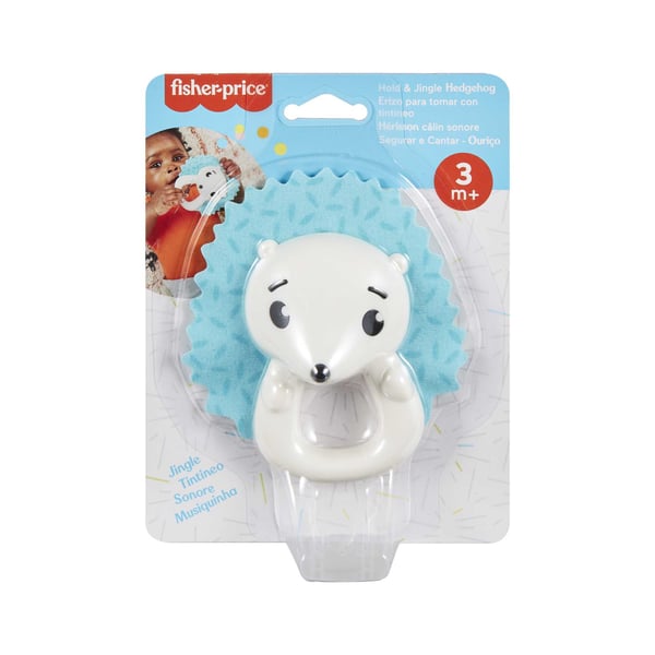 Fisher-Price Babylegetøj med dyretema, rangle, bidering og skralde, legetøj til nyfødte