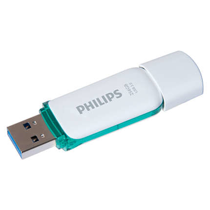 Philips FM25FD75B USB-muisti 256 GB USB A-tyyppi 3.2 Gen 1 (3.1 Gen 1) Turkoosi, Valkoinen