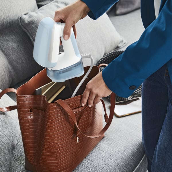 Tefal Access Steam Pocket DT3041 Håndholdt beklædningsdamper 1300 W Blå, Hvid