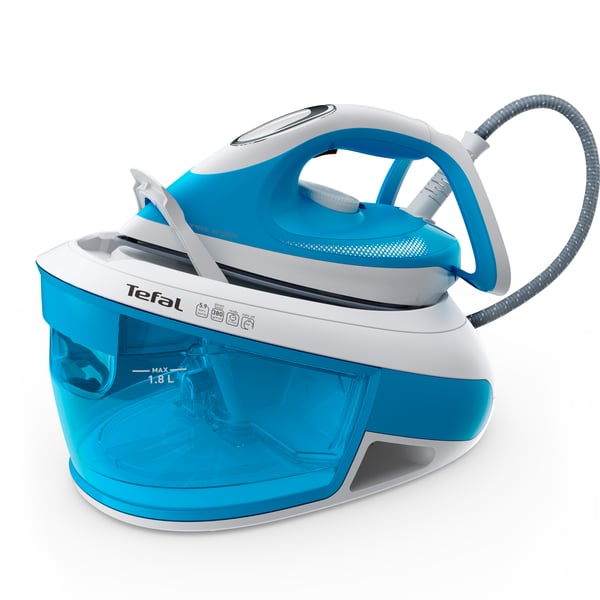 Tefal Express Airglide SV8002 1,8 L Durilium Airglide -pohjalevy Sininen, Valkoinen Tefal Express Airglide SV8002 1,8 L Durilium Airglide -pohjalevy Sininen, Valkoinen
