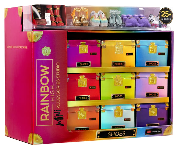 Rainbow High Accessories Studio Series 1, S Assortment in PDQ Dukkesko