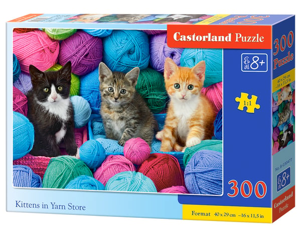 Pussel 300 Kattungar i Garnbutik CASTOR