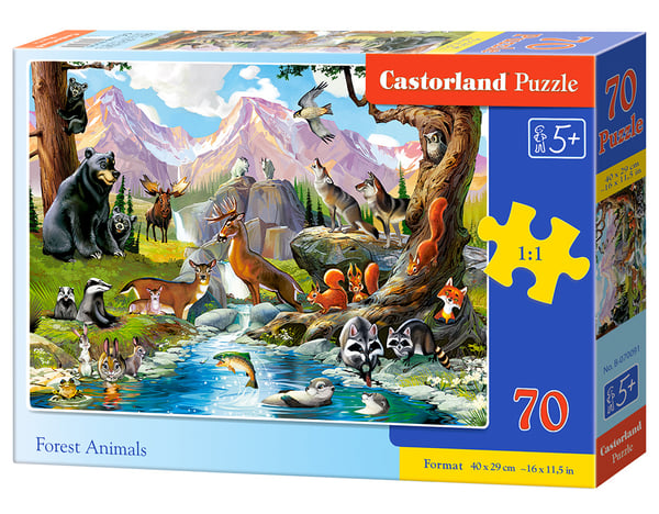 Pussel 70 Skogsdjur CASTOR