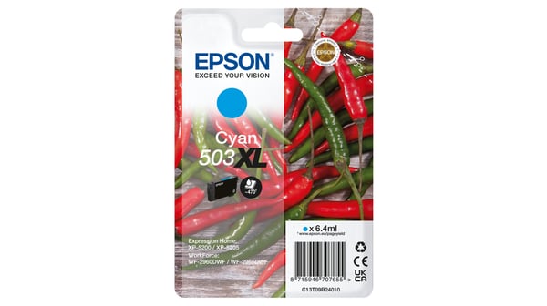 Epson 503XL mustekasetti 1 kpl Alkuperäinen Korkea (XL) värintuotto Syaani Epson 503XL mustekasetti 1 kpl Alkuperäinen Korkea (XL) värintuotto Syaani