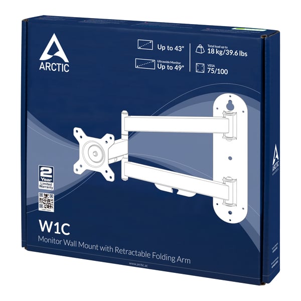 ARCTIC W1C 124,5 cm (49") Seinä Musta