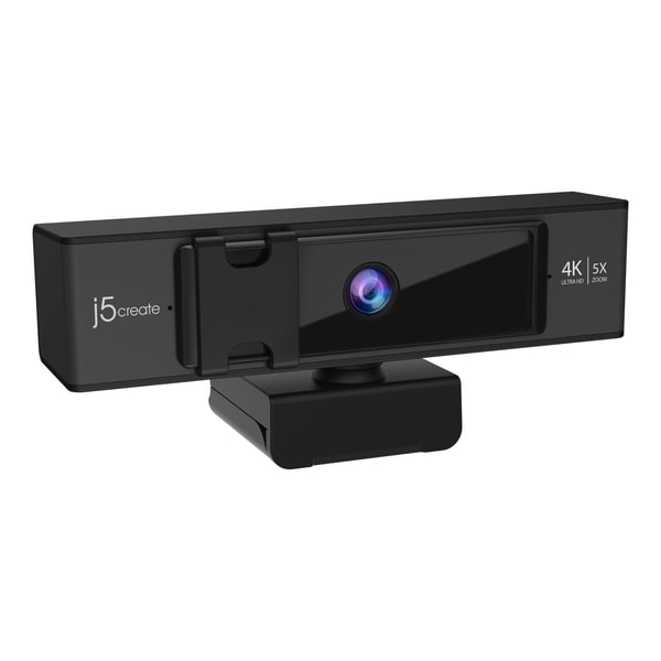 j5create JVCU435-N USB™ 4K Ultra HD-webkamera med fjernstyret 5x digital zoom