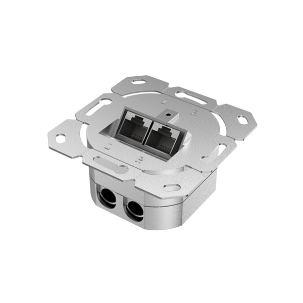 Hama 00200775 stikkontakt 2 x RJ-45 Hvid