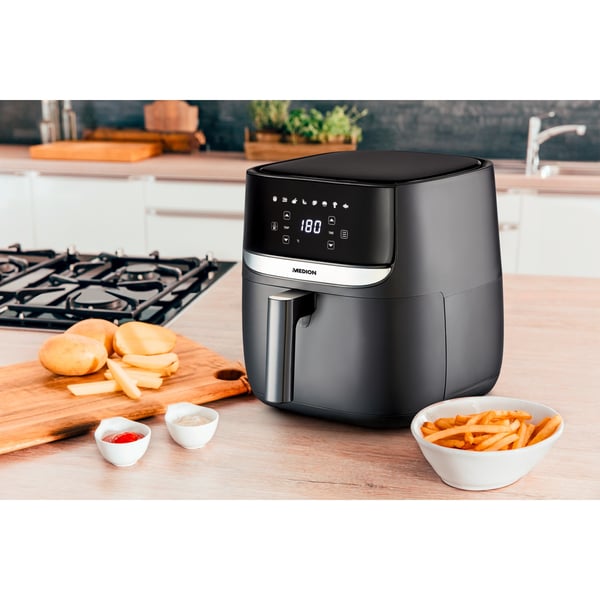 MEDION MD 10532 Single 5,7 l Fristående 1700 W Varmluftsfritös Svart