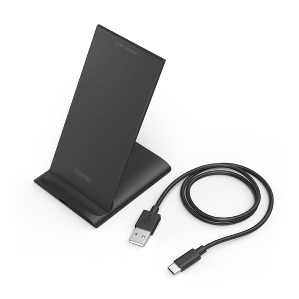 Hama QI-FC10S Smartphone Sort USB Trådløs opladning Hurtig opladning Indendørs