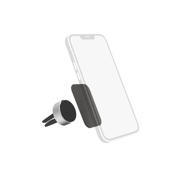 Hama Magnet Alu Passiv holder Mobiltelefon/Smartphone Sort, Metallic