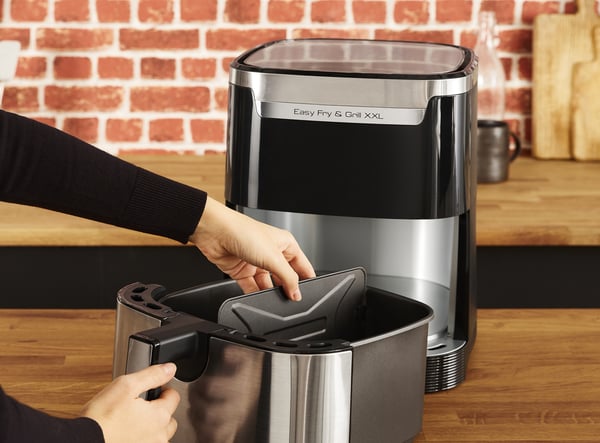 Tefal Easy Fry & Grill EY801D 6,5 L Enkeltstående 1650 W Varmluftsteger Rustfrit stål