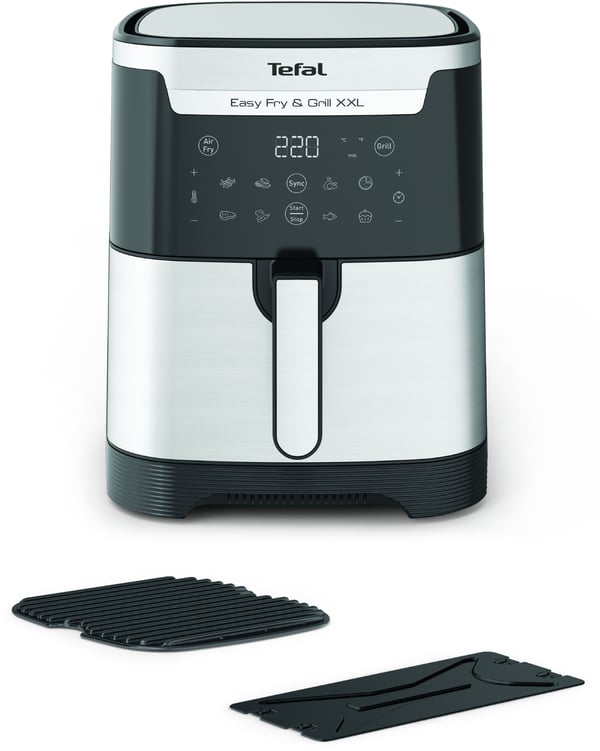 Tefal Easy Fry & Grill EY801D 6,5 L Enkeltstående 1650 W Varmluftsteger Rustfrit stål Tefal Easy Fry & Grill EY801D 6,5 L Enkeltstående 1650 W Varmluftsteger Rustfrit stål