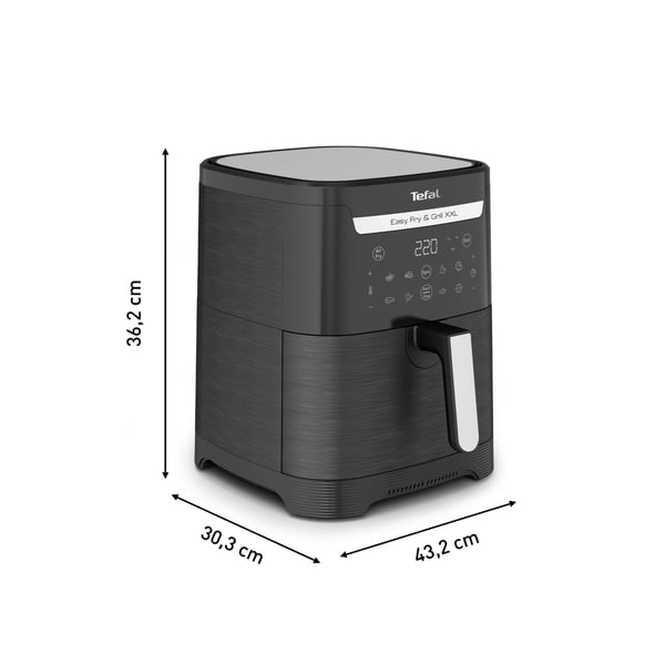 Tefal Easy Fry & Grill EY8018 6,5 L Enkeltstående 1830 W Varmluftsteger Sort