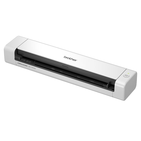 Brother DS-740DE Arkkisyöttöskanneri 600 x 600 DPI A4 Musta, Valkoinen