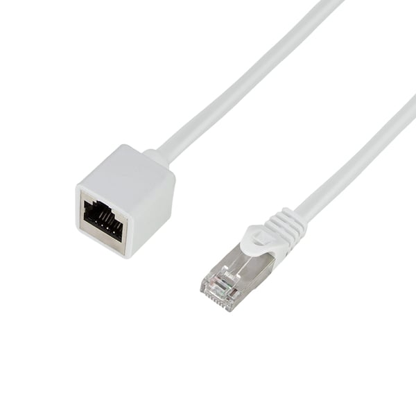 LogiLink CQX091S verkkokaapeli Valkoinen 10 m Cat6a S/FTP (S-STP) Pyöreä