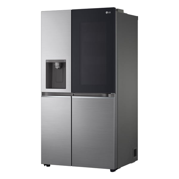 LG InstaView GSXV80PZLE side-by-side køle-fryseskab Fritstående 635 L Sølv