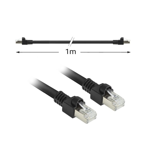 ACT FB8501 netværkskabel Sort 1 m Cat7 S/FTP (S-STP)