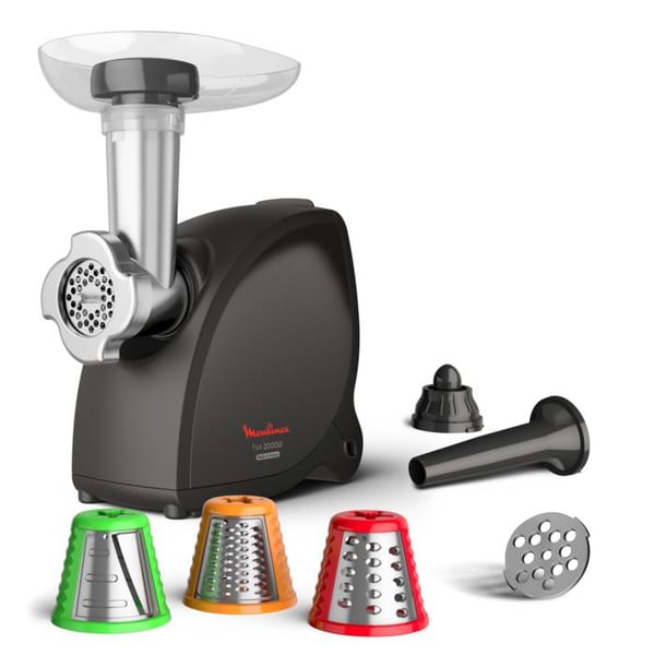 Moulinex ME4728 kødhakker 2000 W Sort, Rustfrit stål