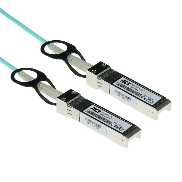 ACT TR0414 InfiniBand og fiberoptisk kabel 50 m SFP+ Turkisfarve