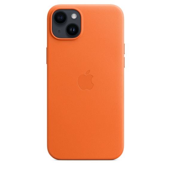 Apple Læder-etui med MagSafe til iPhone 14 Plus – orange