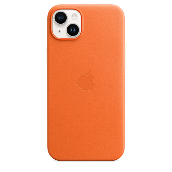 Apple Læder-etui med MagSafe til iPhone 14 Plus – orange