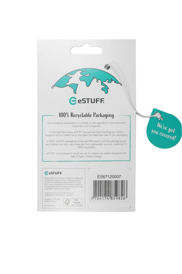 eSTUFF ES67120007 mobiltelefon etui Cover Sort