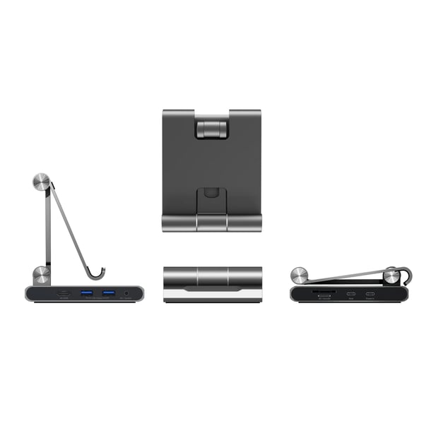 j5create JTS224-N Multi-Angle-stativ med docking-station til iPad Pro®